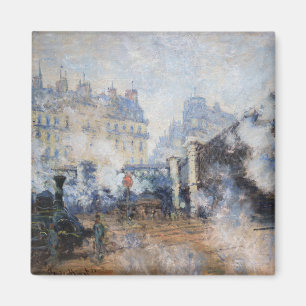 Claude Monet - Pont de l'Europe, Gare Saint-Lazare Magnet