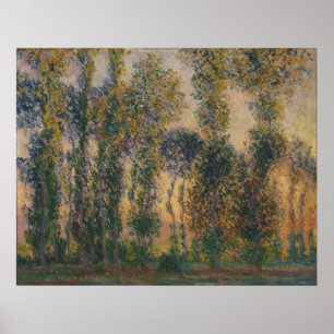 Claude Monet - Poplars at Giverny, Sunrise Poster