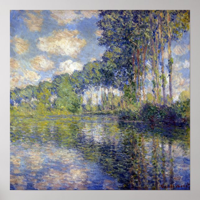 Claude Monet Poplars on the Epte Poster (Front)