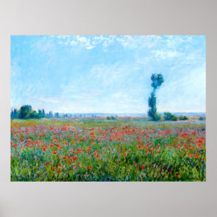 Claude Monet, Poppy Field, 1881 Poster