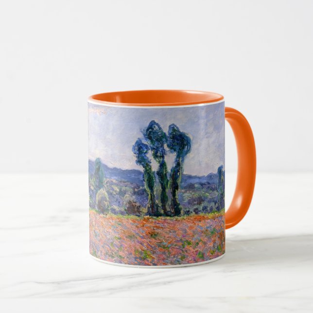 Claude Monet - Poppy Field 1890 (Giverny) Mug (Front Right)
