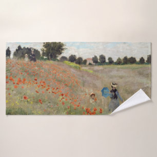 Claude Monet - Poppy Field Bath Towel Set