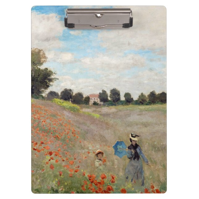 Claude Monet - Poppy Field Clipboard (Front)