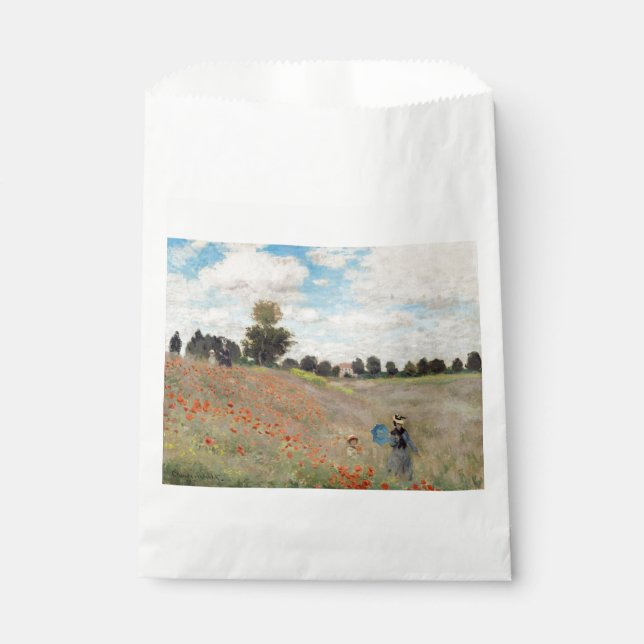 Claude Monet - Poppy Field Favour Bag (Front)