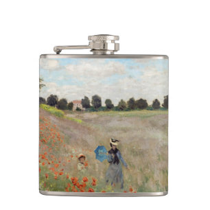 Claude Monet - Poppy Field Hip Flask