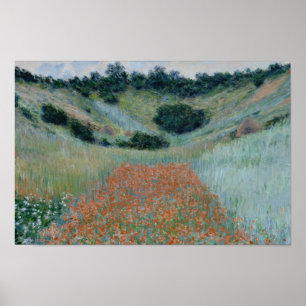 Claude Monet - Poppy Field in a Hollow near Givern Poster