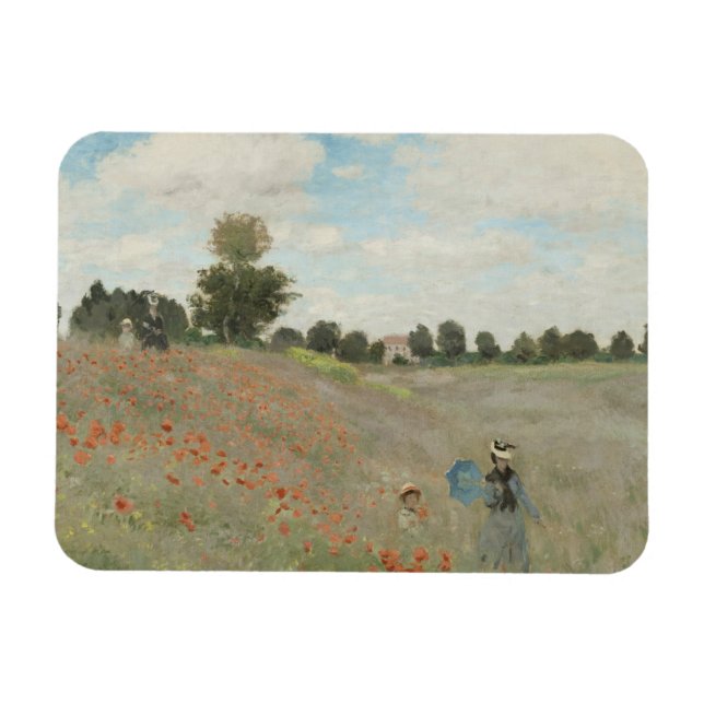 Claude Monet - Poppy Field Magnet (Horizontal)
