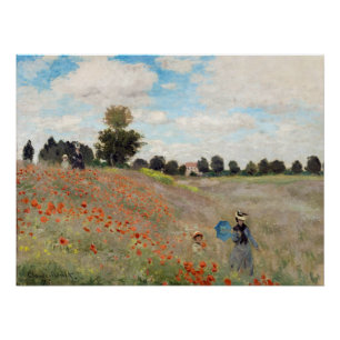 Claude Monet - Poppy Field Poster