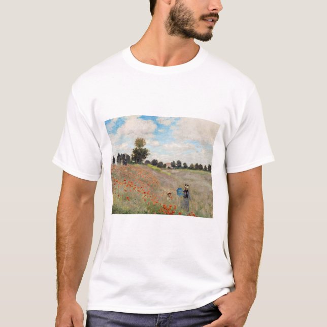 Claude Monet - Poppy Field T-Shirt (Front)