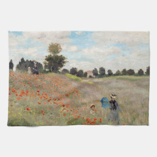 Claude Monet - Poppy Field Tea Towel
