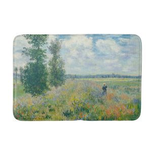 Claude Monet - Poppy Fields near Argenteuil (1875) Bath Mat