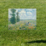 Claude Monet - Poppy Fields near Argenteuil (1875) Garden Sign<br><div class="desc">Poppy Fields near Argenteuil - Claude Monet,  Oil on canvas,  1875</div>
