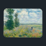 Claude Monet - Poppy Fields near Argenteuil (1875) Magnet<br><div class="desc">Poppy Fields near Argenteuil - Claude Monet,  Oil on canvas,  1875</div>