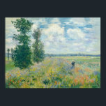 Claude Monet - Poppy Fields near Argenteuil (1875) Poster<br><div class="desc">Poppy Fields near Argenteuil - Claude Monet,  Oil on canvas,  1875</div>