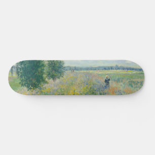 Claude Monet - Poppy Fields near Argenteuil (1875) Skateboard