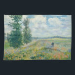 Claude Monet - Poppy Fields near Argenteuil (1875) Tea Towel<br><div class="desc">Poppy Fields near Argenteuil - Claude Monet,  Oil on canvas,  1875</div>
