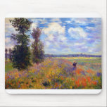 Claude Monet Poppy Fields near Argenteuil Mouse Pad<br><div class="desc">Poppy Fields near Argenteuil painted by Claude Monet in 1875.</div>