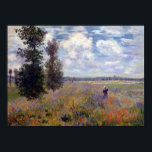 Claude Monet Poppy Fields near Argenteuil Poster<br><div class="desc">Poppy fields near Argenteuil as painted by Claude Monet.</div>