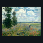 Claude Monet Poppy Fields Poster<br><div class="desc">Claude Monet, French Painter, 1840 - 1926. featuring his famous painting, 'Poppy Fields".</div>