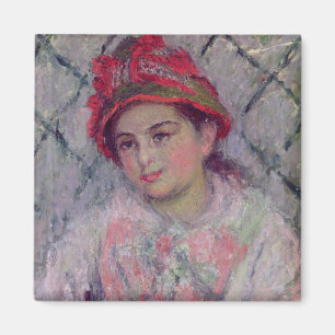 Claude Monet Portrait of Blanche Hoschede Magnet