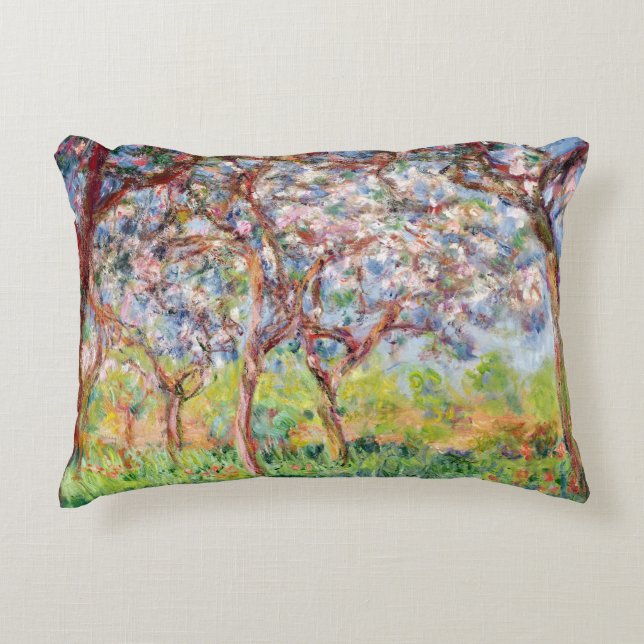 Claude Monet | Printemps a Giverny, 1903 Decorative Cushion (Front)