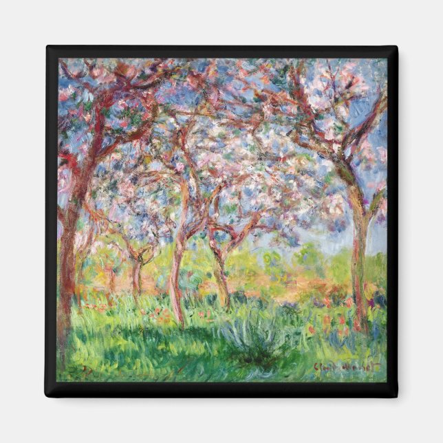Claude Monet | Printemps a Giverny Magnet (Front)