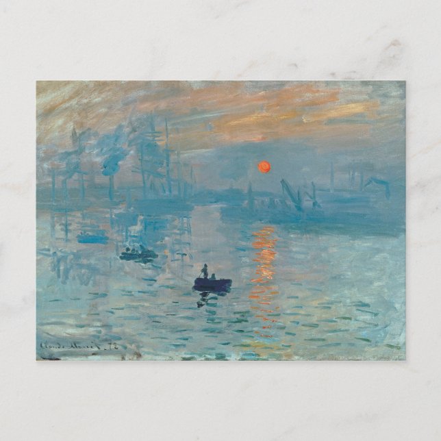 CLAUDE MONET - Printing, sunrise 1872 Postcard (Front)