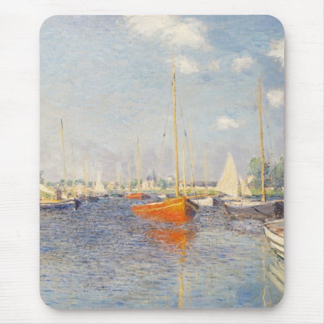 Claude Monet. Red Boats, Argenteuil Mouse Pad (Front)