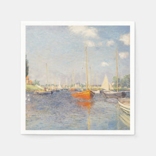Claude Monet. Red Boats, Argenteuil Napkin