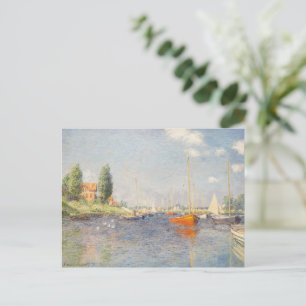 Claude Monet. Red Boats, Argenteuil Postcard