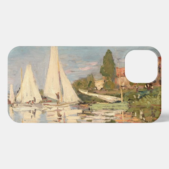 Claude Monet | Regatta at Argenteuil, c.1872 iPhone Case (Back Horizontal)