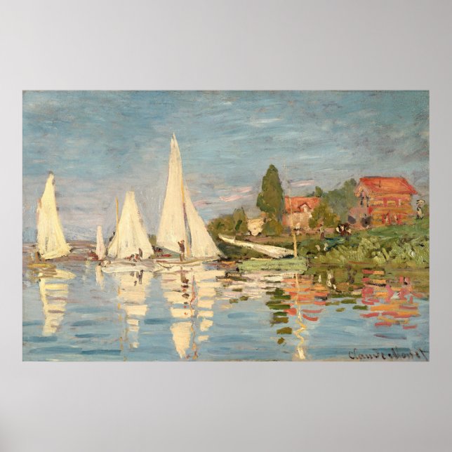 Claude Monet | Regatta at Argenteuil, c.1872 Poster (Front)