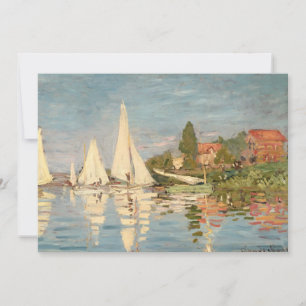 Claude Monet Regatta at Argenteuil, c.1872 Thank You Card