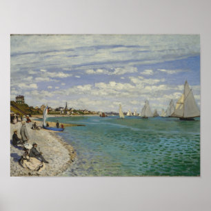 Claude Monet Regatta at Sainte-Adresse Poster