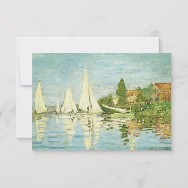 Claude Monet. Regattas at Argenteuil (Front)
