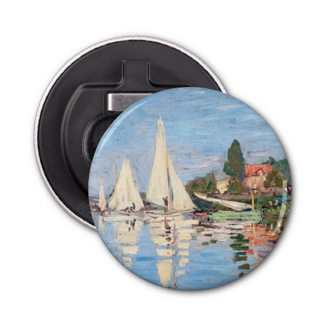 Claude Monet - Regattas at Argenteuil Bottle Opener (Front)