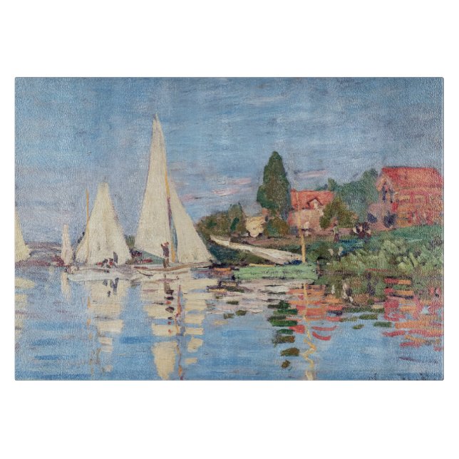Claude Monet - Regattas at Argenteuil Cutting Board (Front)