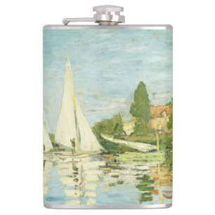 Claude Monet. Regattas at Argenteuil Hip Flask