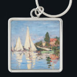 Claude Monet - Regattas at Argenteuil Key Ring<br><div class="desc">Regattas at Argenteuil,  Regates at Argenteuil. By Claude Monet in 1872.</div>