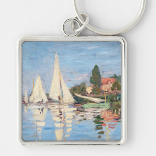 Claude Monet - Regattas at Argenteuil Key Ring