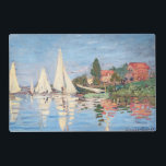 Claude Monet - Regattas at Argenteuil Laminated Place Mat<br><div class="desc">Regattas at Argenteuil,  Regates a Argenteuil. By Claude Monet in 1872.</div>