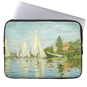 Claude Monet. Regattas at Argenteuil Laptop Sleeve