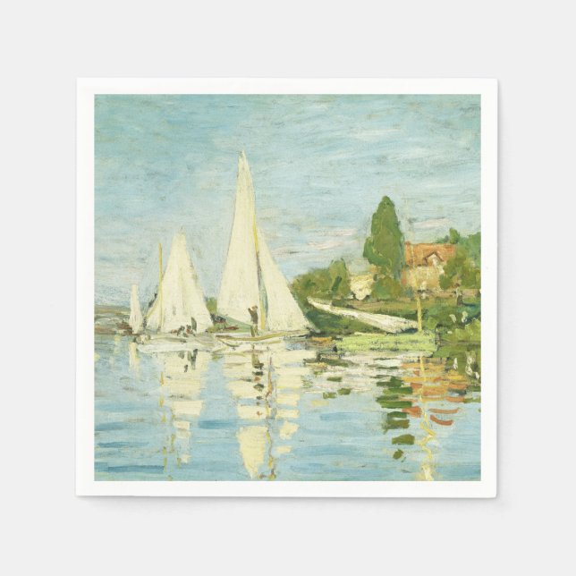 Claude Monet. Regattas at Argenteuil     Napkin (Front)