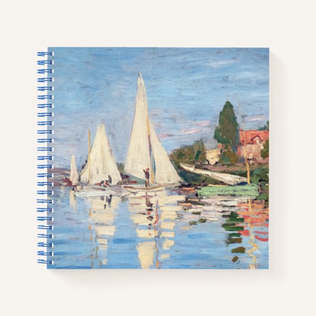 Claude Monet - Regattas at Argenteuil Notebook (Front)