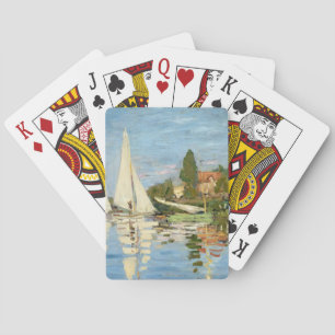 Claude Monet Regattas at Argenteuil Playing Cards