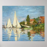 Claude Monet Regattas at Argenteuil Poster<br><div class="desc">Famous painters of all time</div>