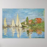 Claude Monet - Regattas at Argenteuil Poster<br><div class="desc">Date: 1872 | Style: Impressionism | Regattas at Argenteuil by Claude Monet.</div>