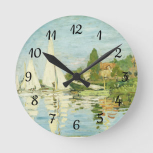 Claude Monet. Regattas at Argenteuil  Round Clock