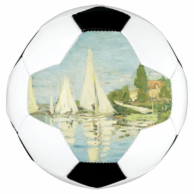 Claude Monet. Regattas at Argenteuil     Soccer Ball (Front)