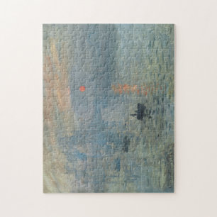 Claude Monet Rising Sun Jigsaw Puzzle